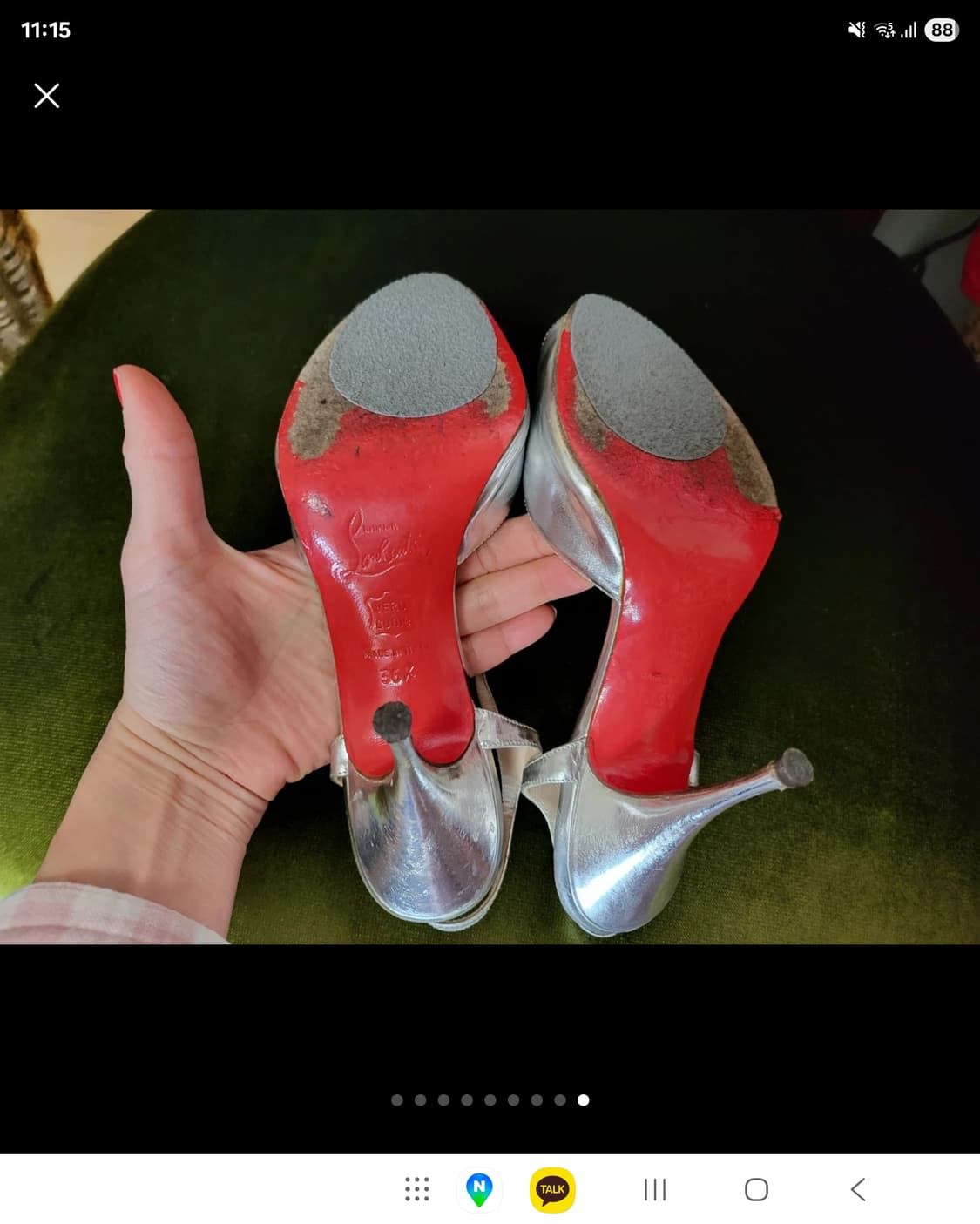 크리스챤 루부탱 T 스트랩 하이힐 샌들 에르네스타 상품이미지9