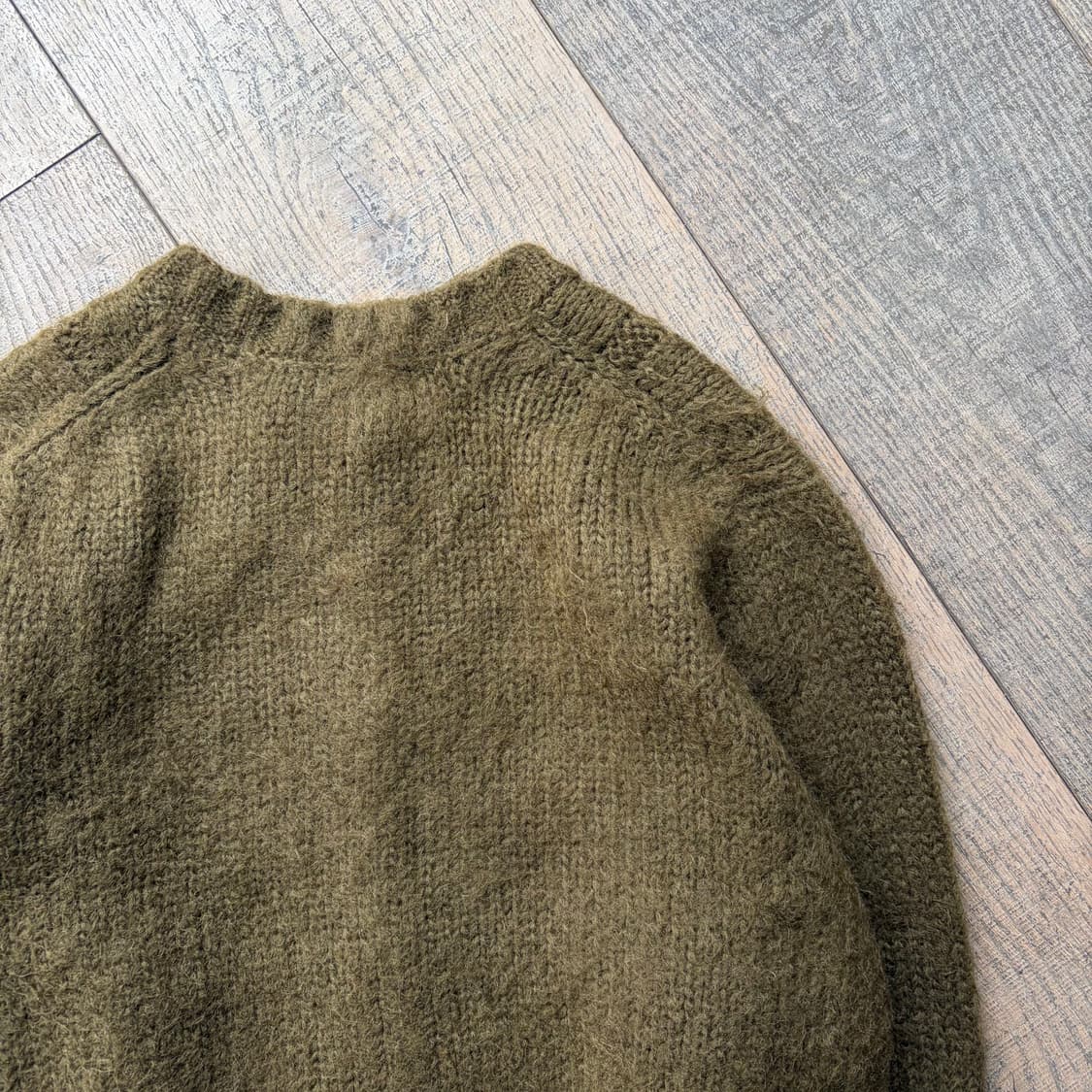 80's Hairy Twist Crochet Cardigan 상품이미지8