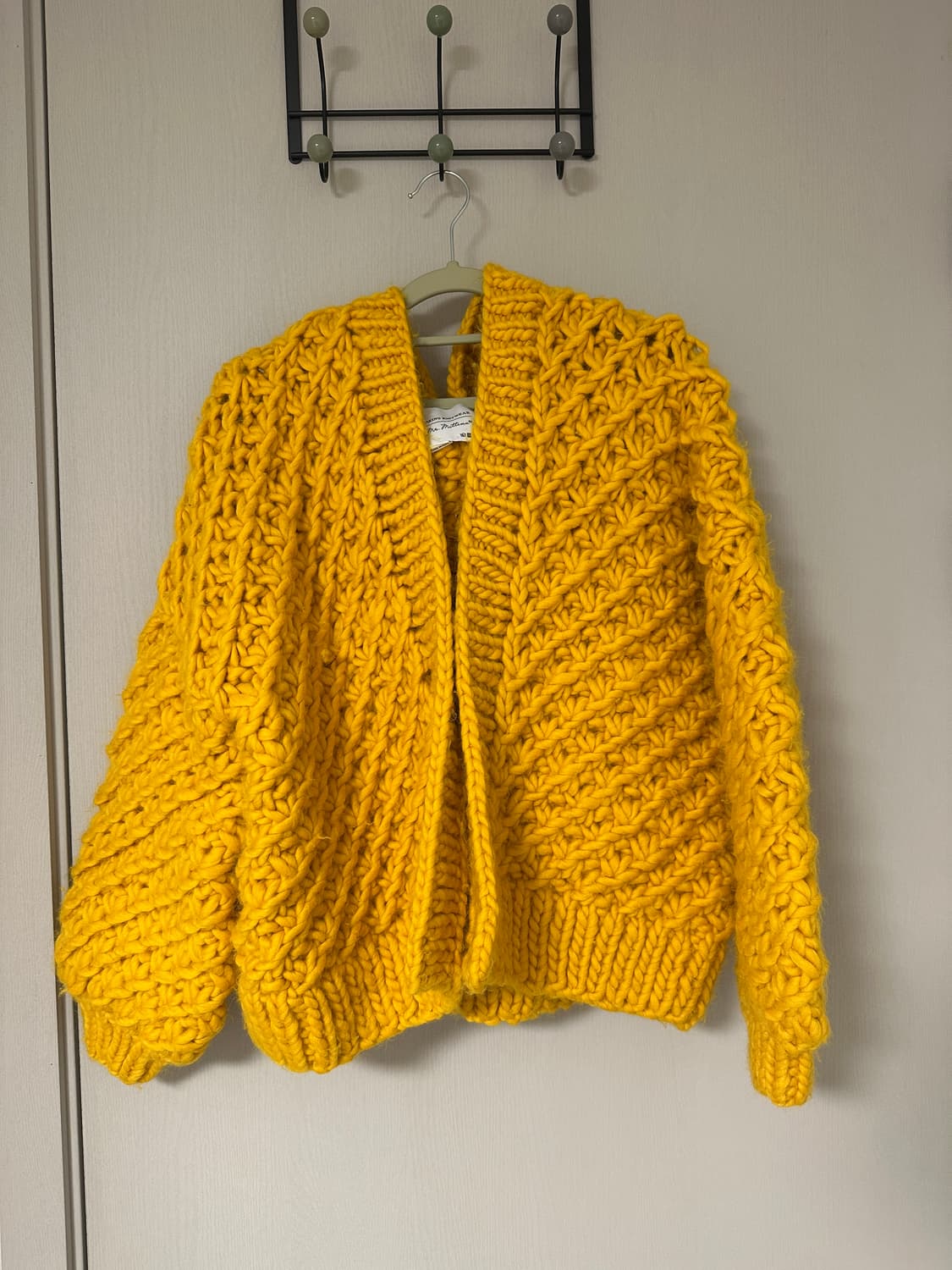 heartworking knitwear 옐로우 니트 가디건 상품이미지4
