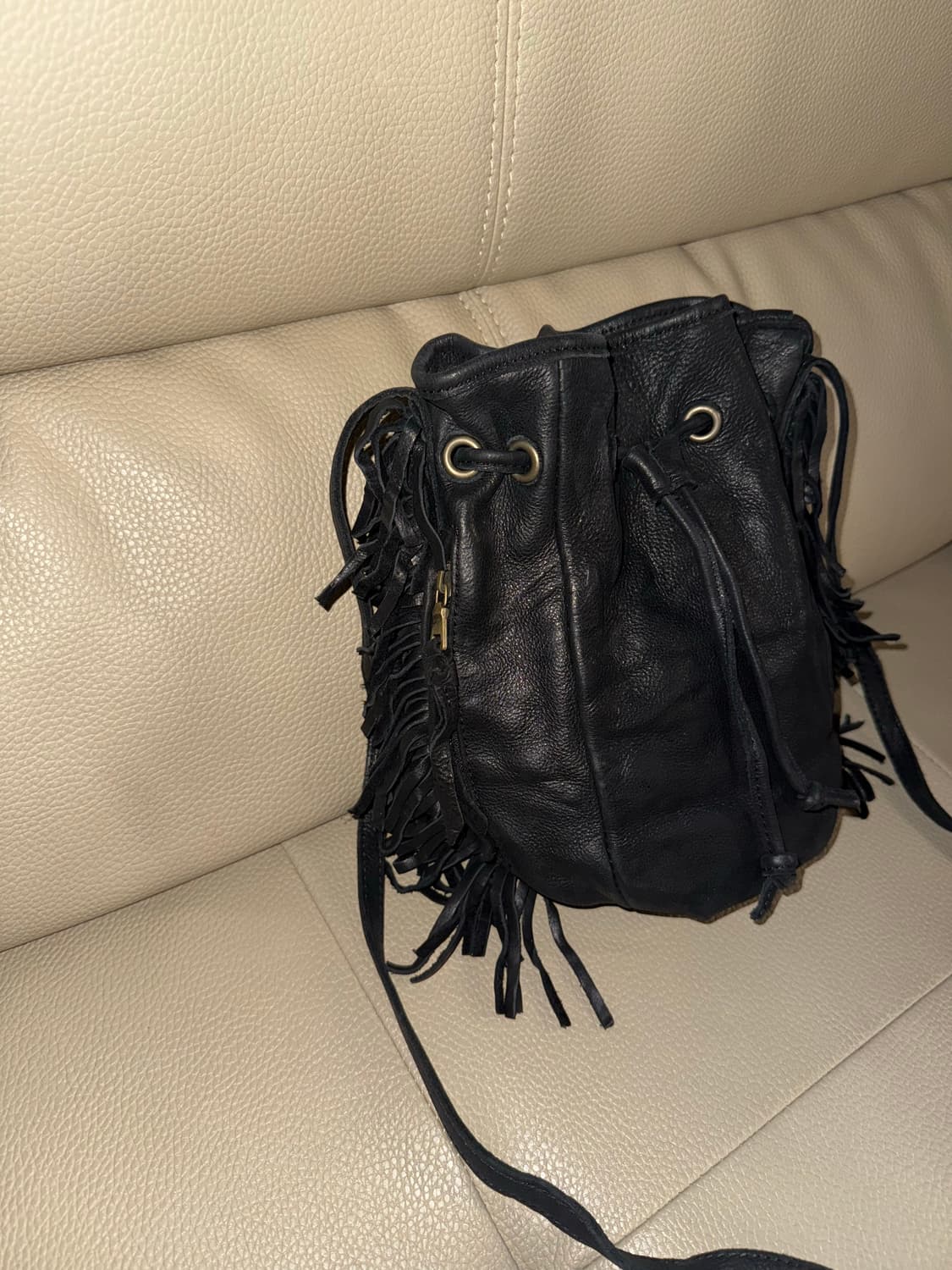 real leather tassel point cross bag  상품이미지2