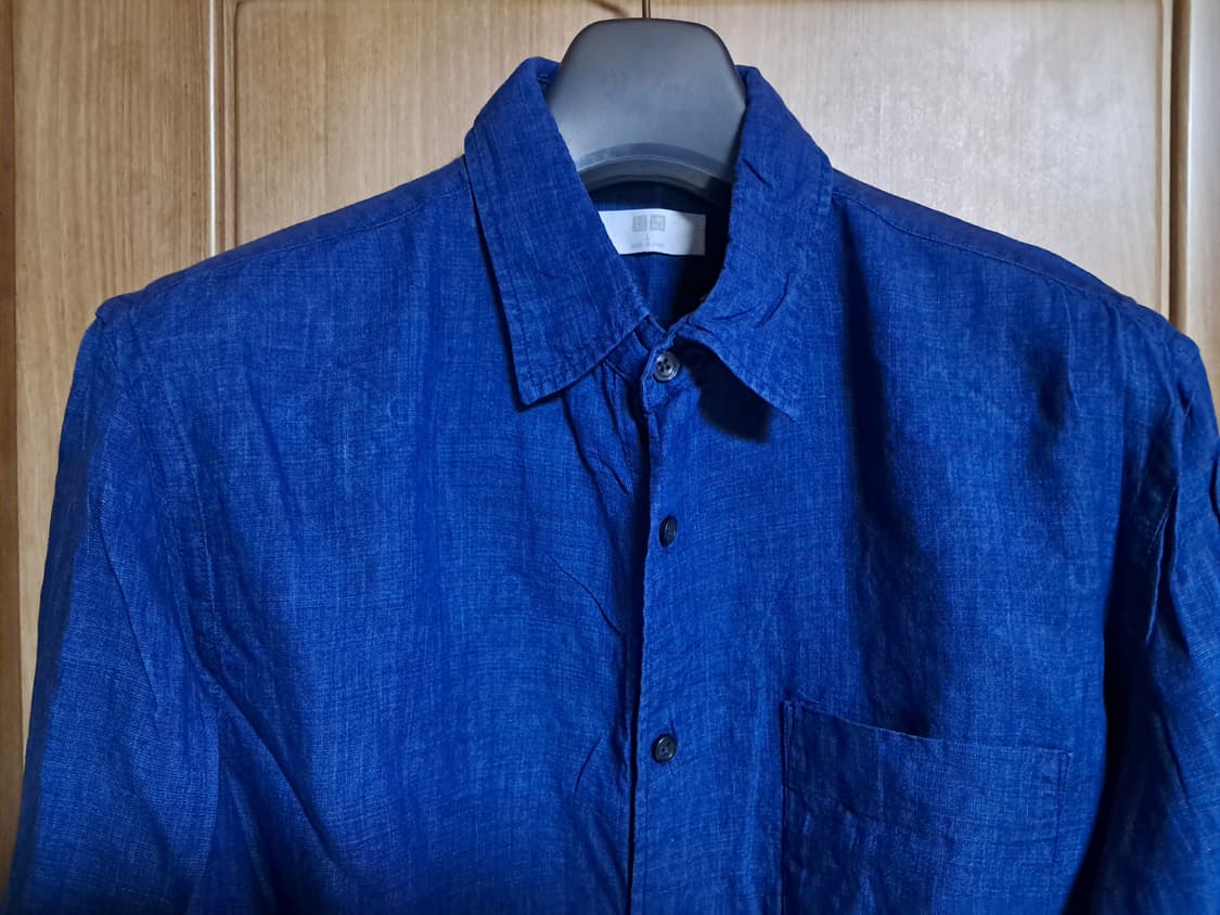 유니클로 린넨 셔츠 남성100  상품이미지4