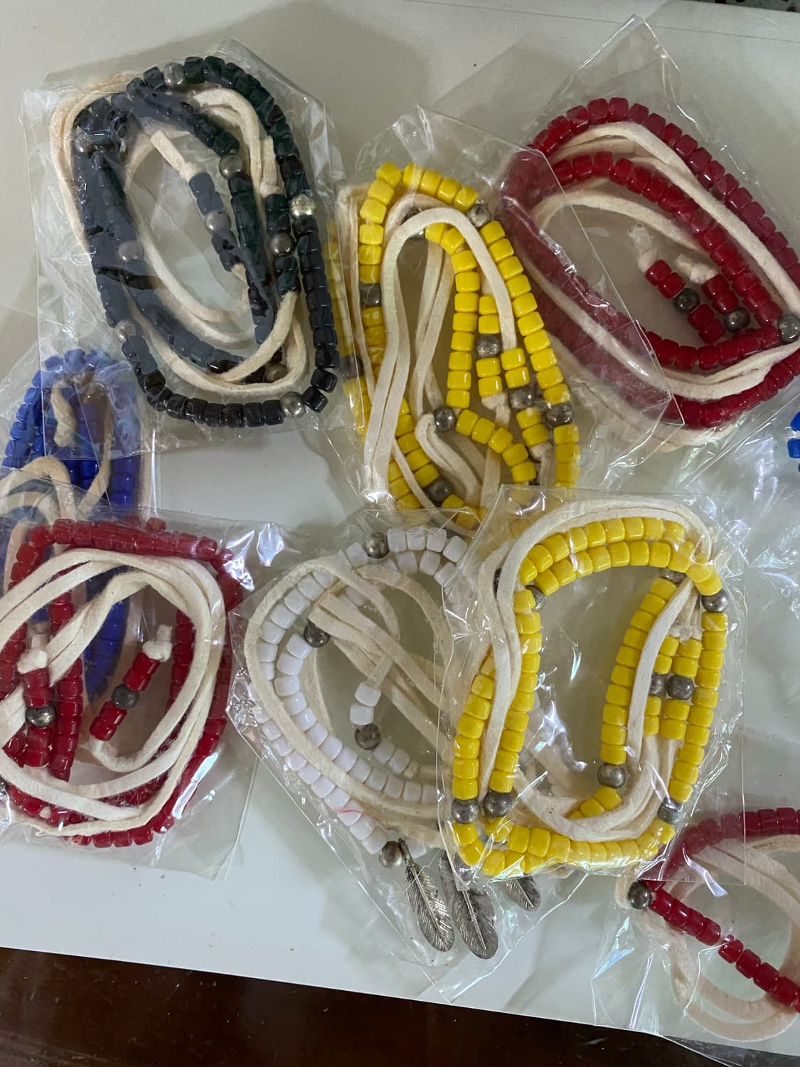 알록달록 비즈목걸이 9개 일괄 미사용 상품이미지6