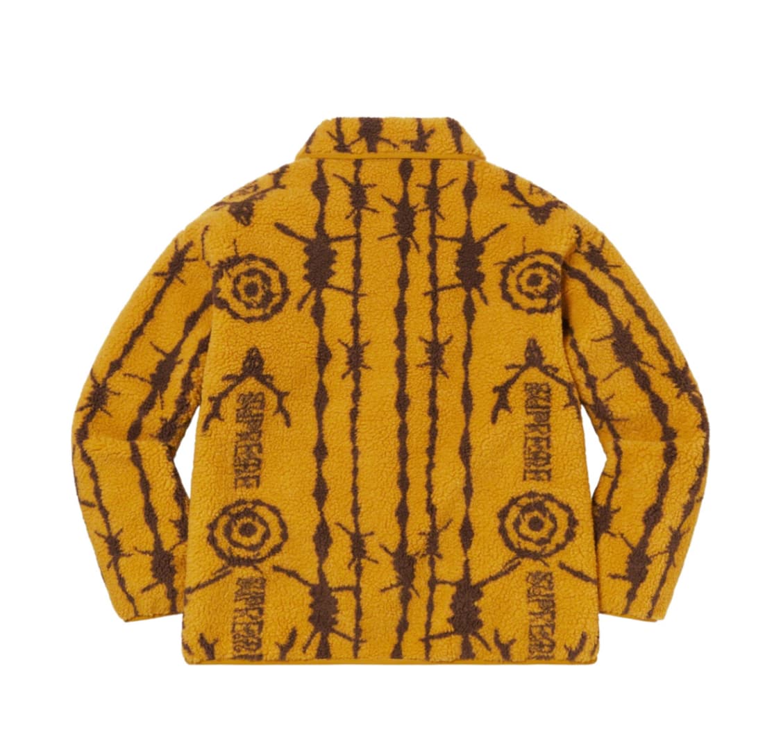 [L] 슈프림 x 남이서팔 플리스 자켓 머스타드 상품이미지10