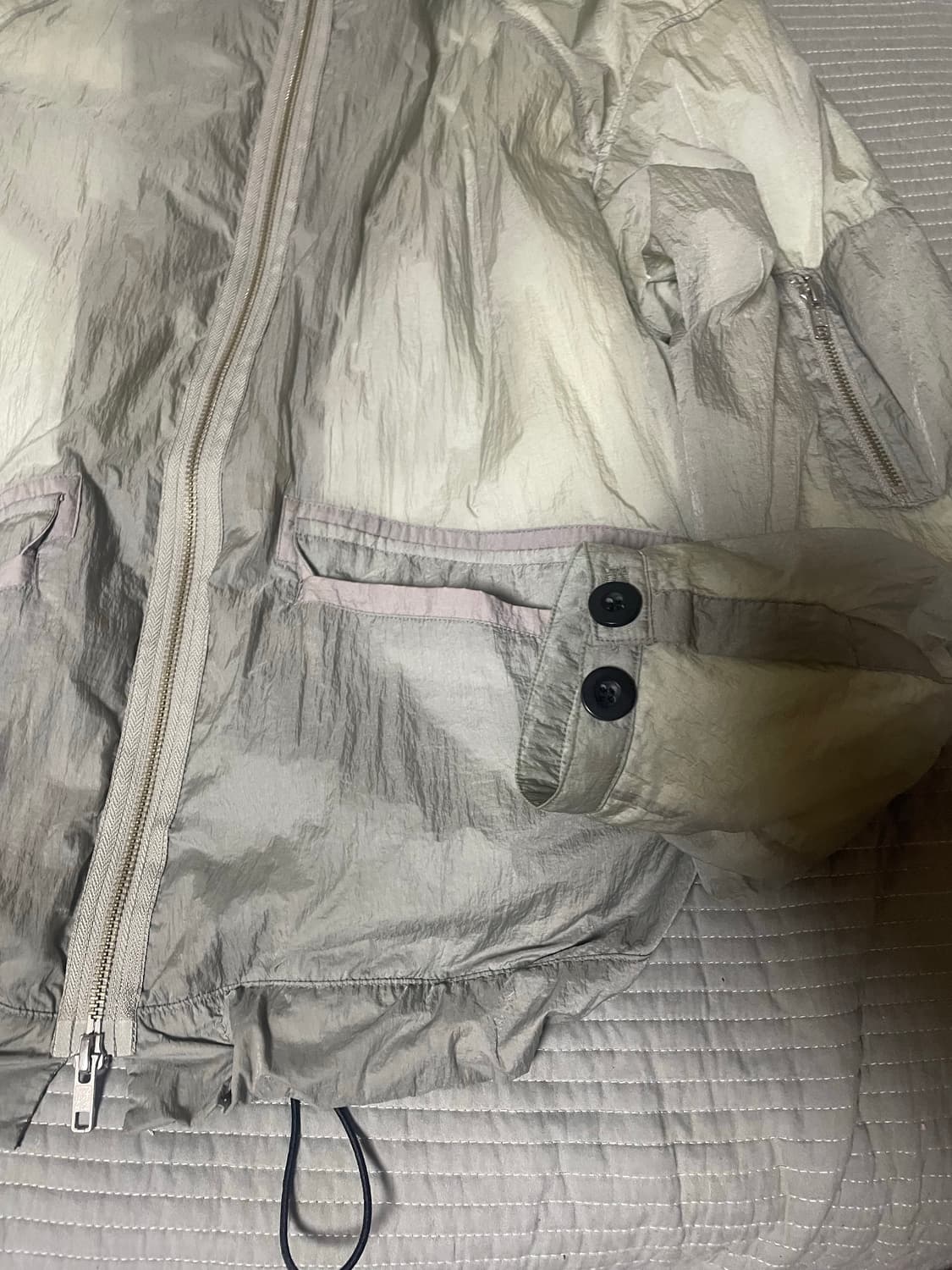 폴리테루 핸드 다이드 파카 그레이 4size 상품이미지3