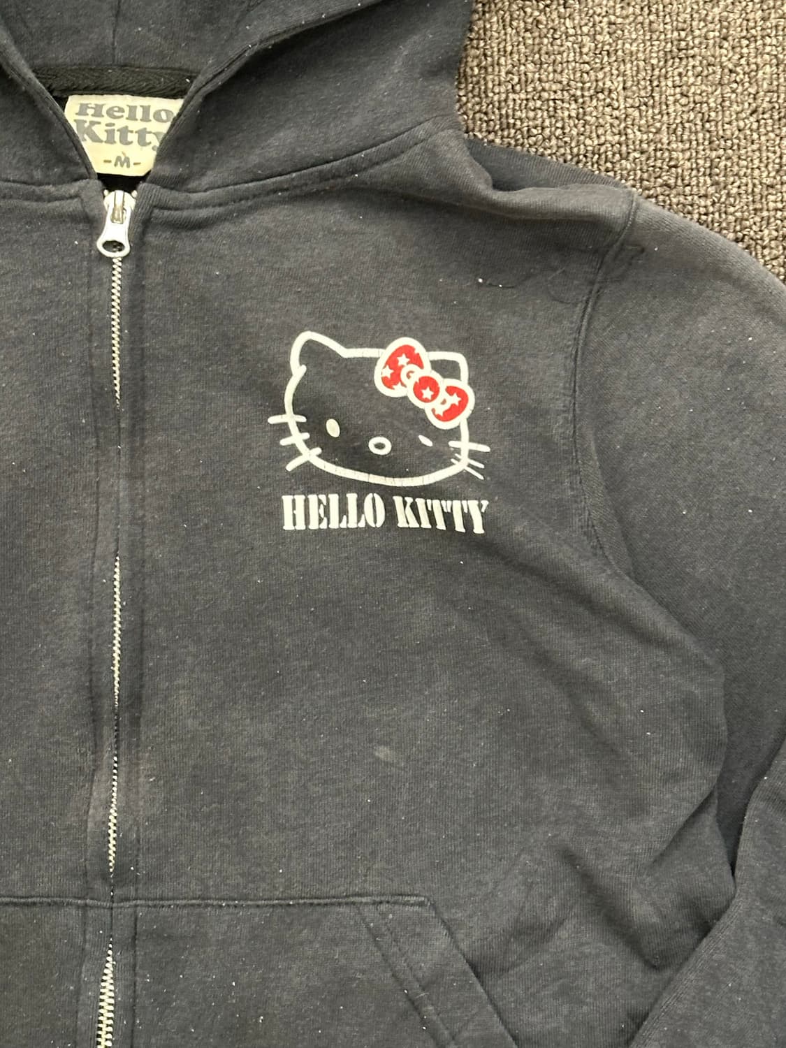 M)Hello Kitty 빈티지 여성 캐릭터 후드집업 상품이미지2