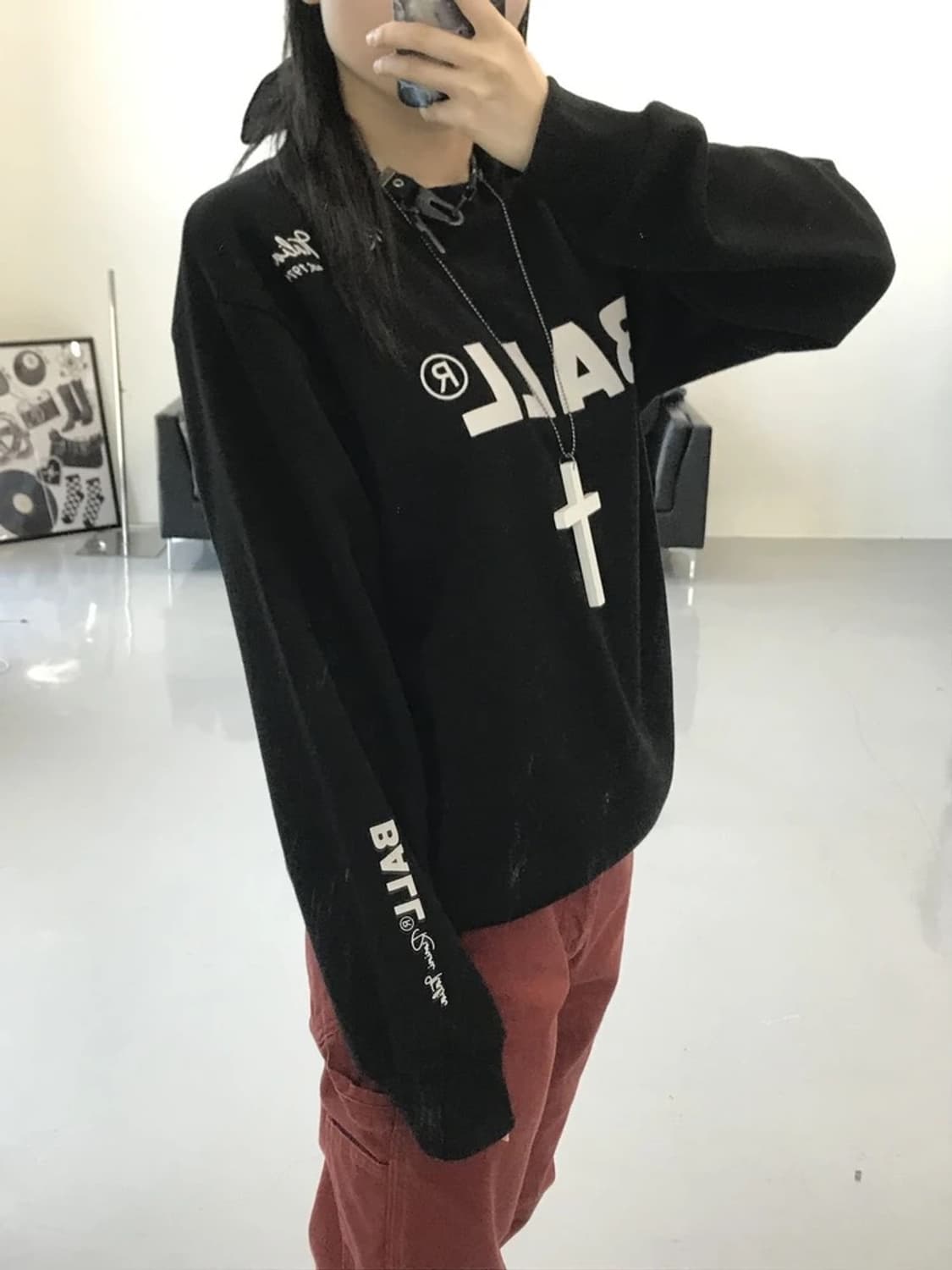 BALL 프린팅 맨투맨 상품이미지3