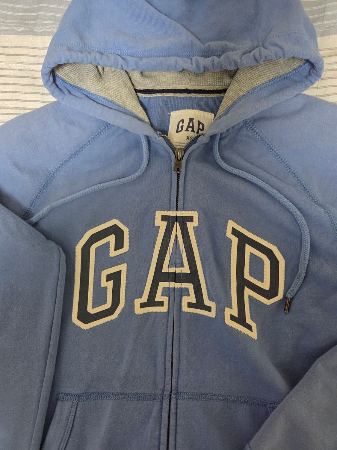 갭 스카이블루 소라색 후드집업 상품이미지3