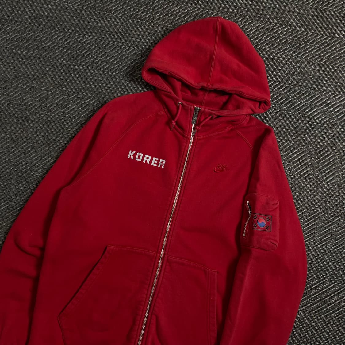 나이키 코리아 국대 스웻 후드집업 레드y 4438 상품이미지1