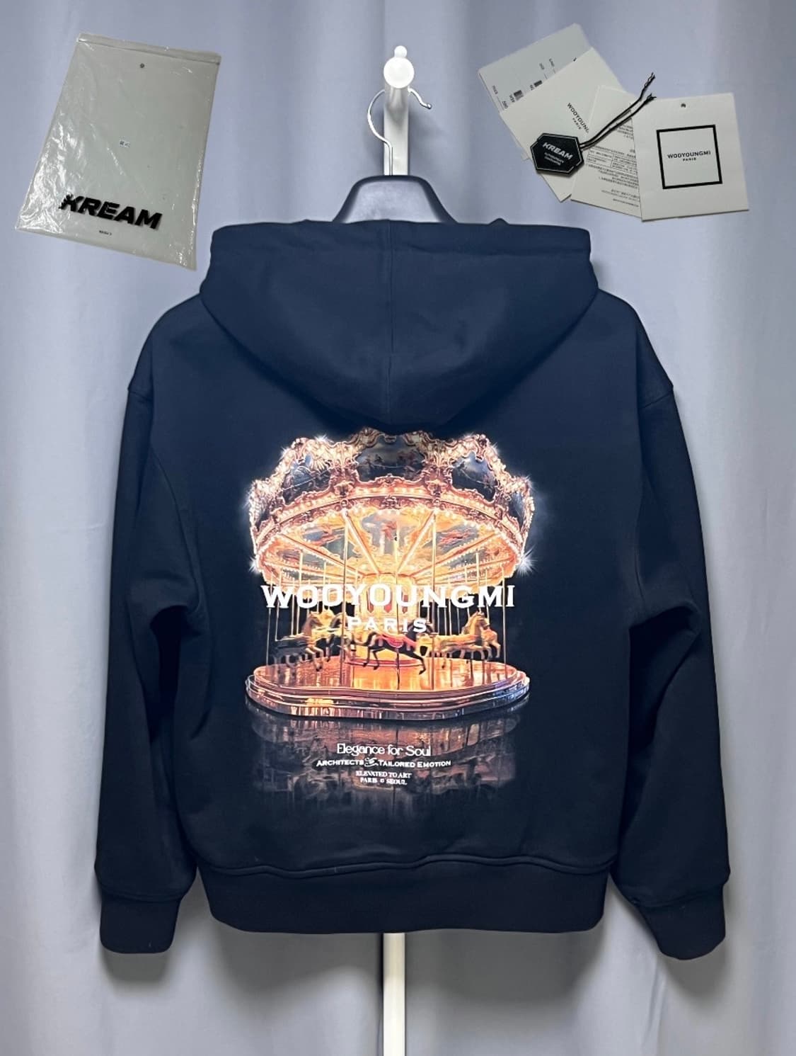 [정품] 44size 26SS 우영미 메리 고 라운드 백 로고 후드티 상품이미지1