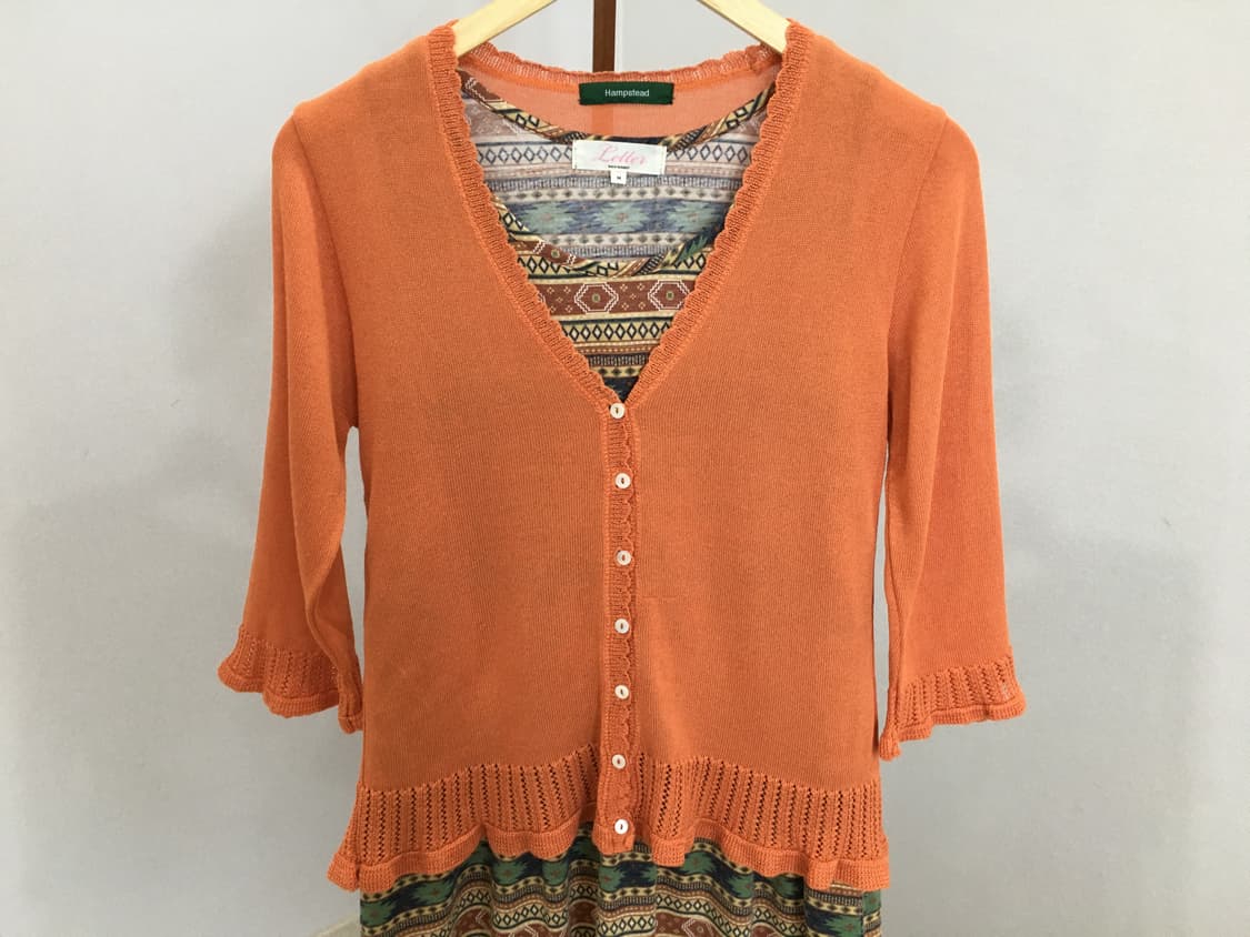 jpn빈티지 히피 가디건+원피스 세트 상품이미지3