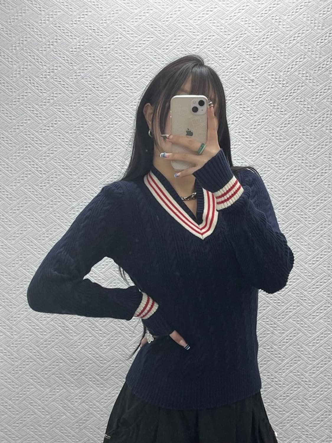 유니클로 이네스 드 라 프라상쥬 꽈배기 꽈배기 니트 85 C07818 상품이미지2