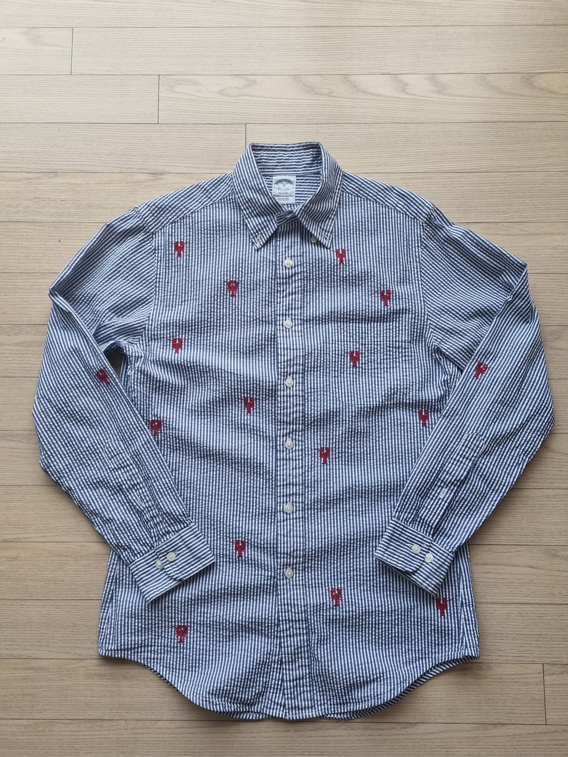 브룩스브라더스 시어서커 랍스터 스트라이프 셔츠 상품이미지1