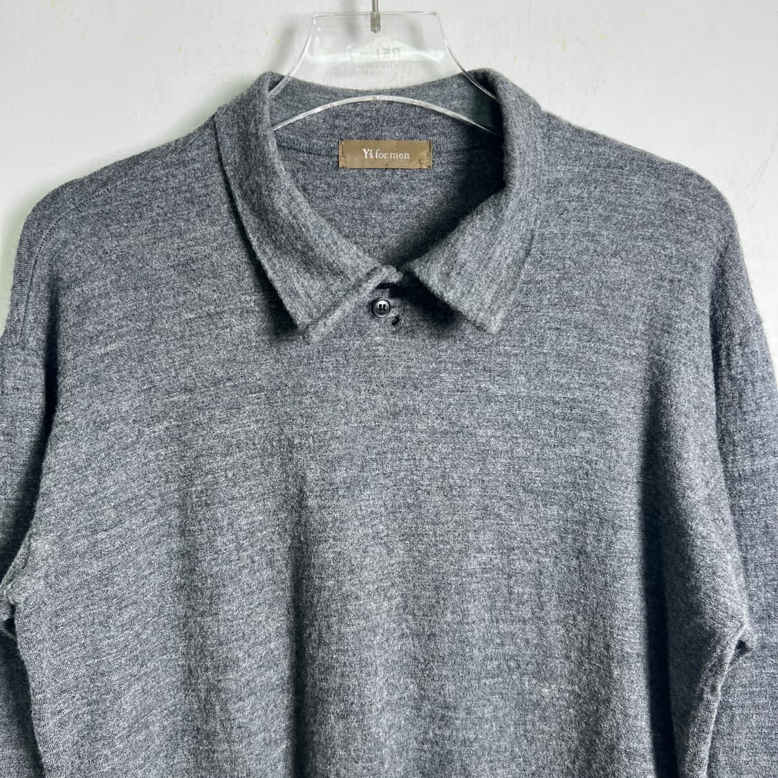 Y's for men 요지야마모토 그레이 카라 니트 스웨터  상품이미지4
