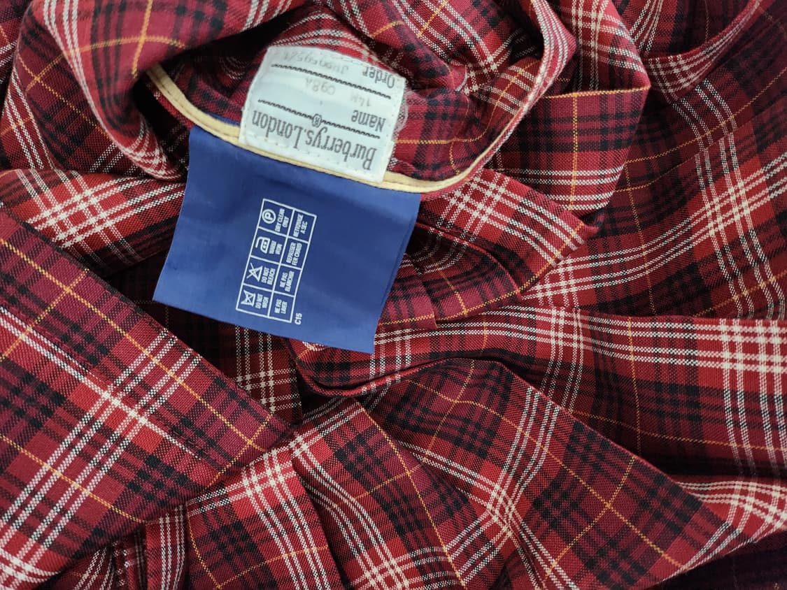 버버리 체크 플리츠 스커트 상품이미지7