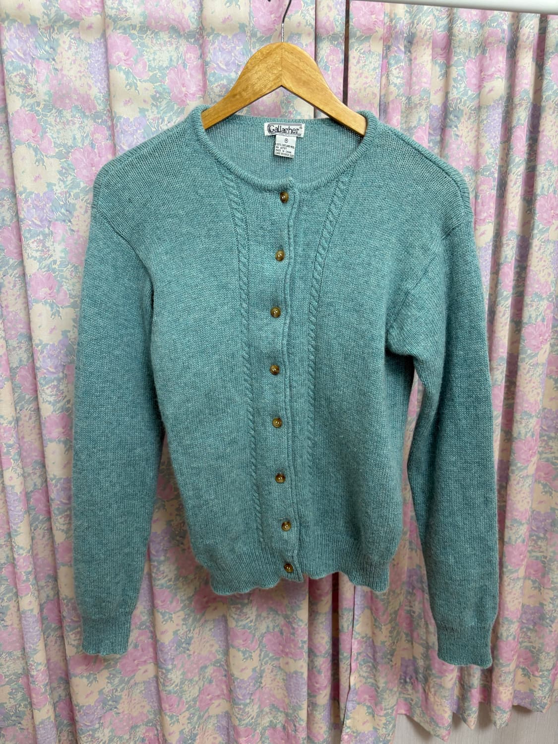 민트 울 니트 가디건 상품이미지6