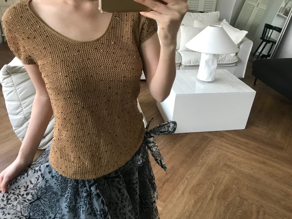vintage beige knit 상품이미지6