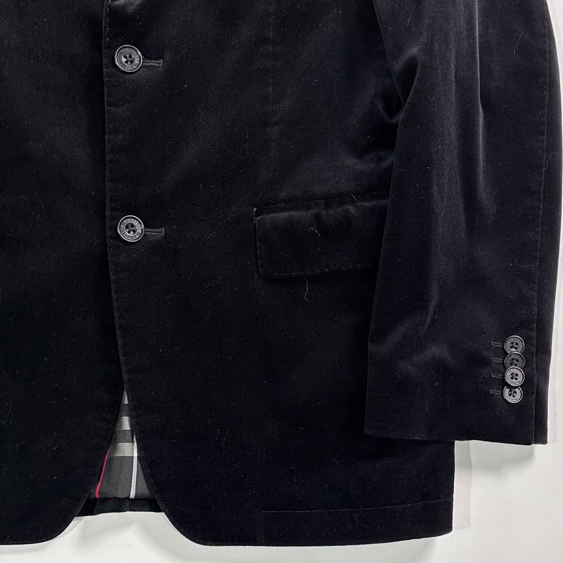 버버리 블랙 벨벳 블레이저 자켓 상품이미지4