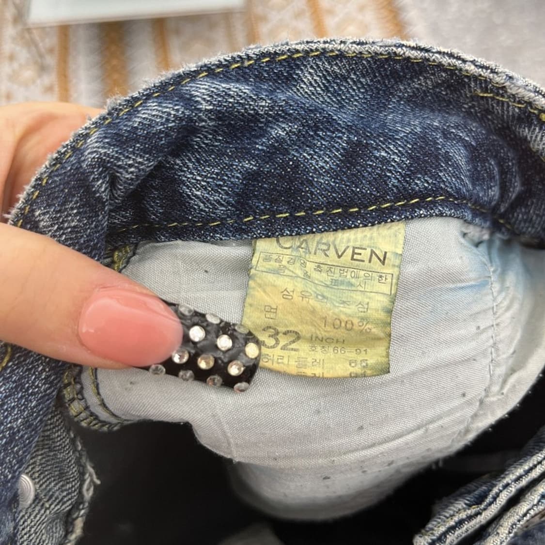 카르뱅 올드스쿨 스트릿 펑크 멀티포켓 워크 카고팬츠 32인치 C10523 상품이미지6