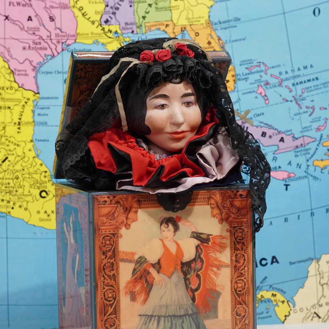 빈티지 소품 1989s 잭 인더 박스 한정판 오르골 상품이미지2