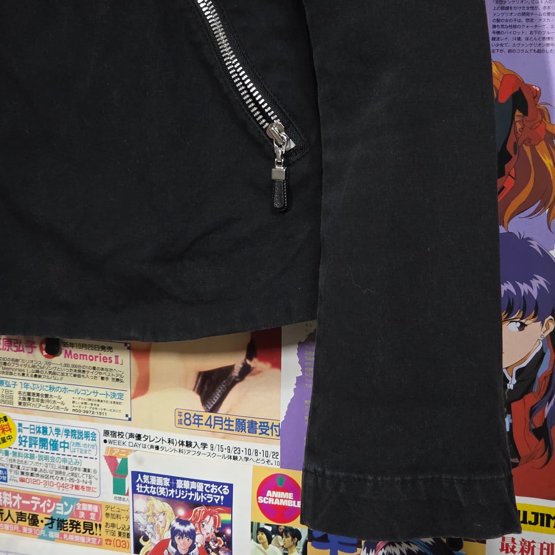 일본 빈티지 MK KLEIN 펑크 하이넥 블랙 코튼 집업 상품이미지6