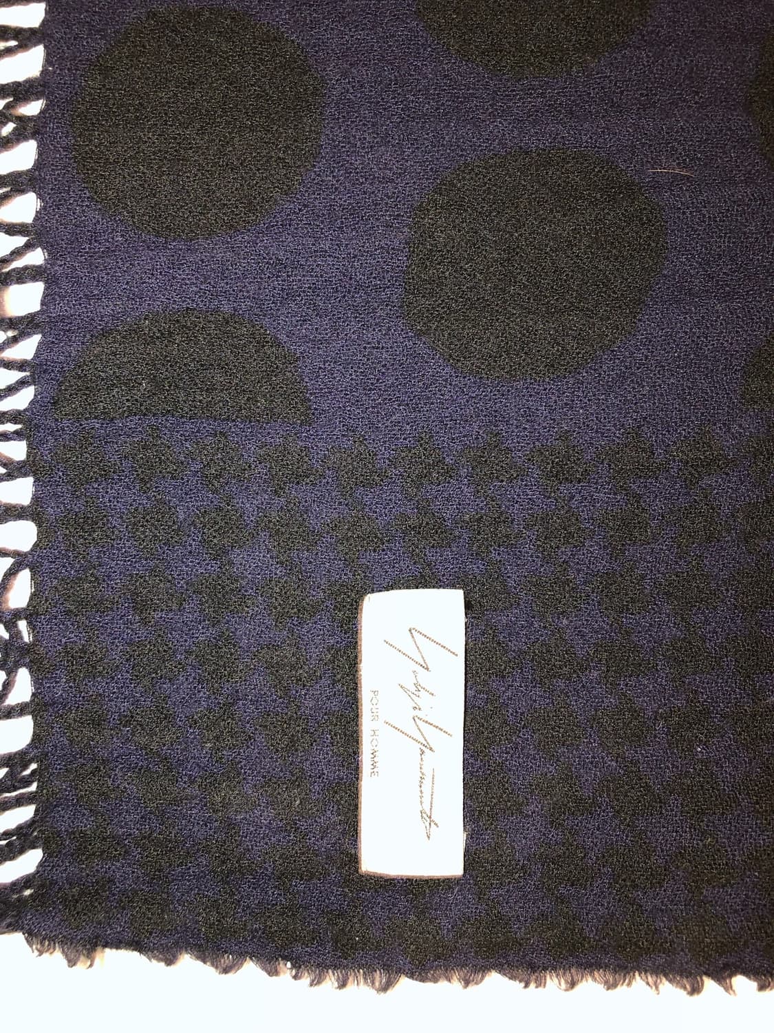 요지야마모토 뿌르옴므 도트 머플러 상품이미지1