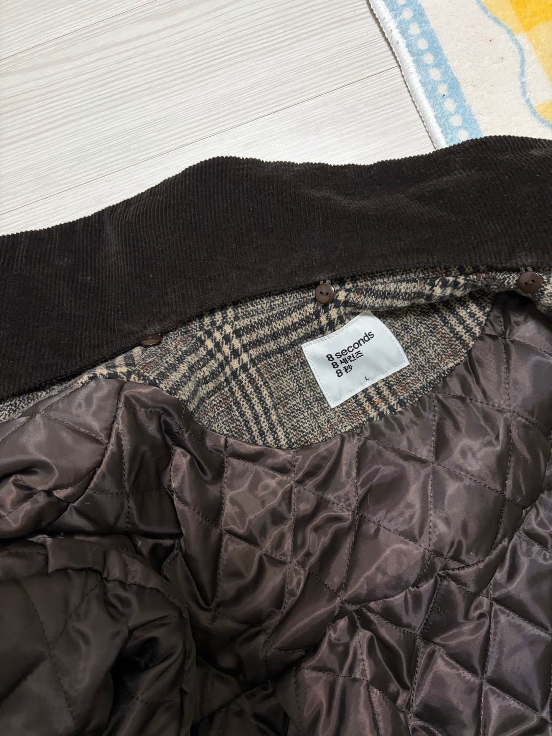 에잇세컨즈 빈티지맛 체크 자켓 상품이미지5