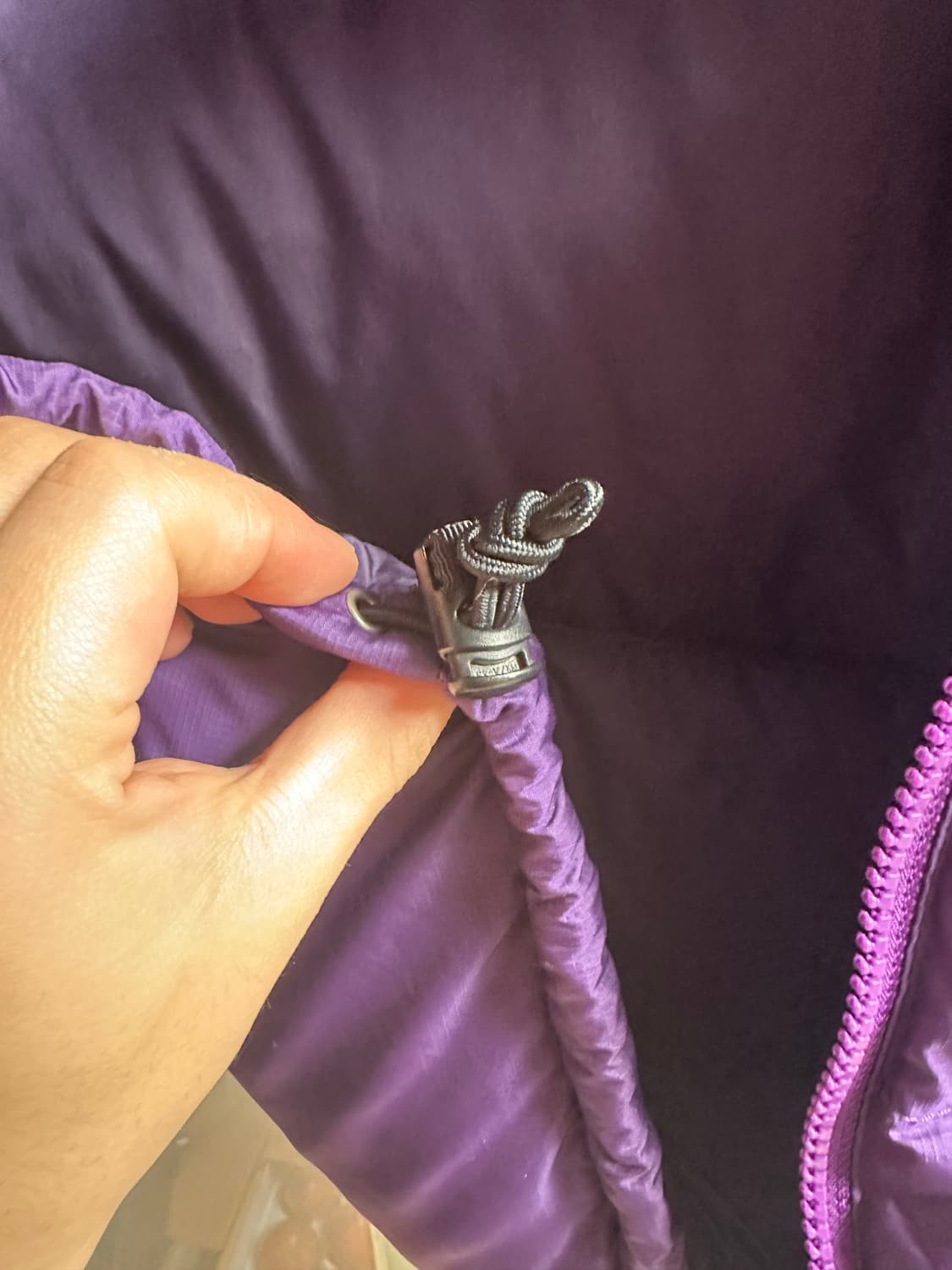 NORTHFACE 노스페이스 퍼플 중앙 로고 조끼 패딩 상품이미지9