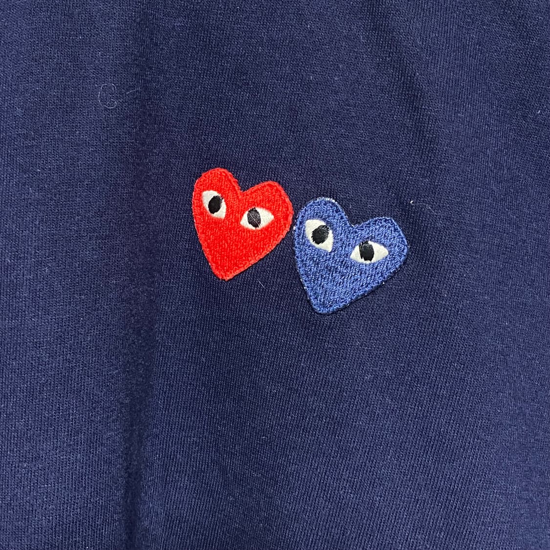 꼼데가르송 더블와펜 반팔 네이비 L 상품이미지2