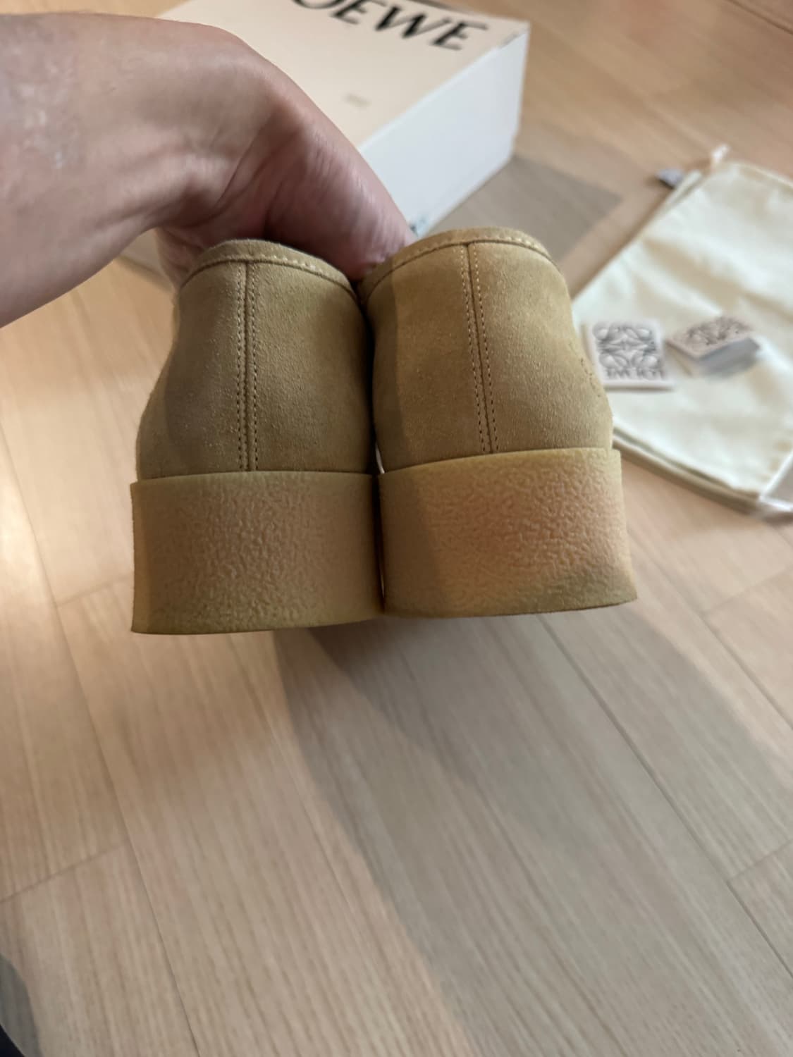 로에베 웨지 레이스업 베이지 41 상품이미지3