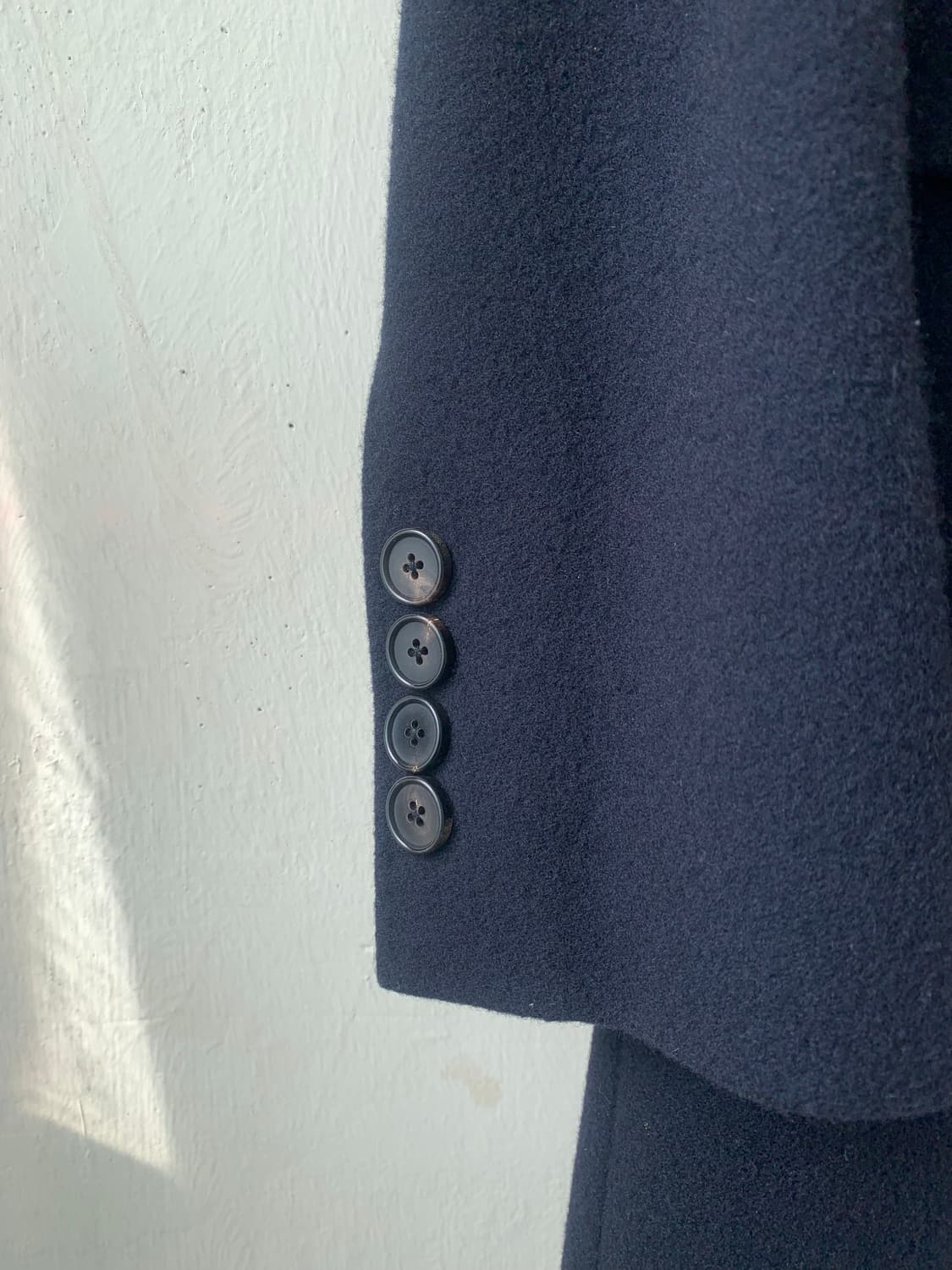 커스텀멜로우 더블코트 다크네이비 상품이미지4