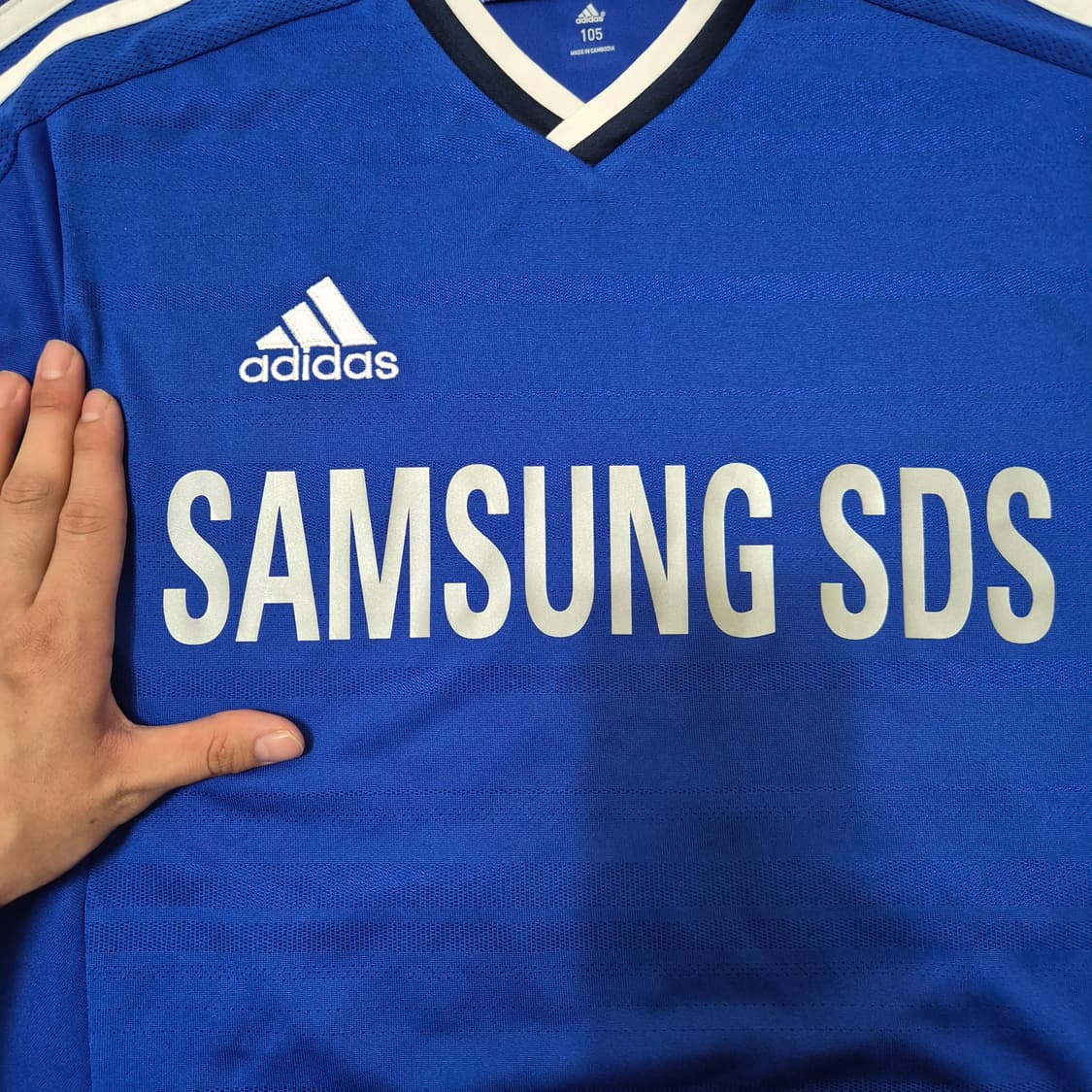 아디다스 삼성SDS 남성 숄더라인 82번 반팔 축구 유니폼 상품이미지5