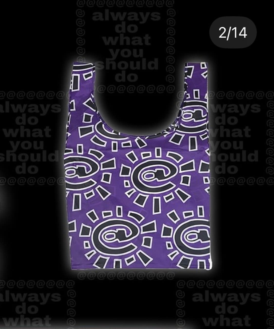 Always do what you should do 리유저블 백 에코백 상품이미지1