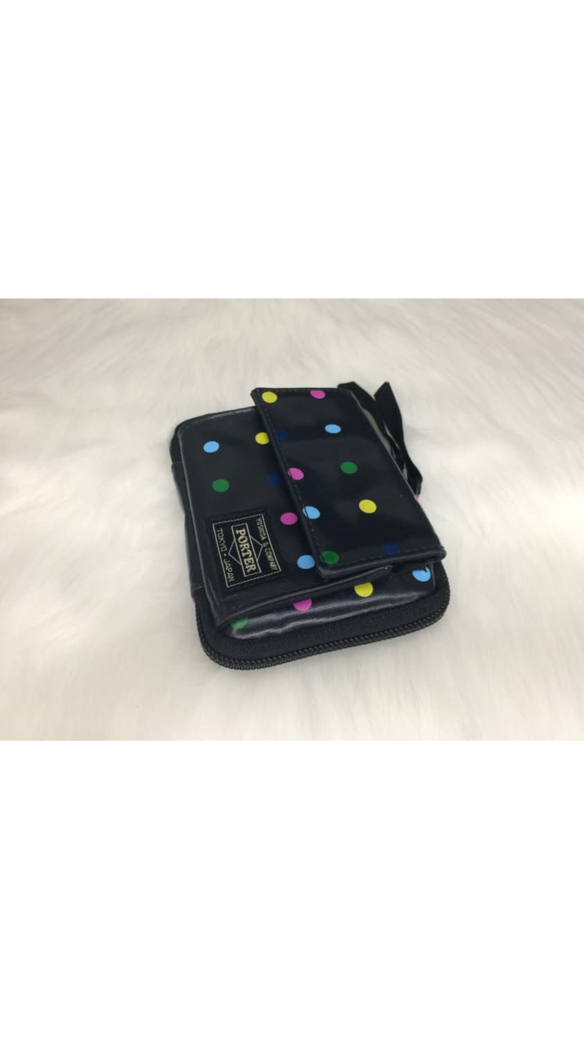 porter 블랙 컬러풀 도트 땡땡이 지갑 상품이미지5