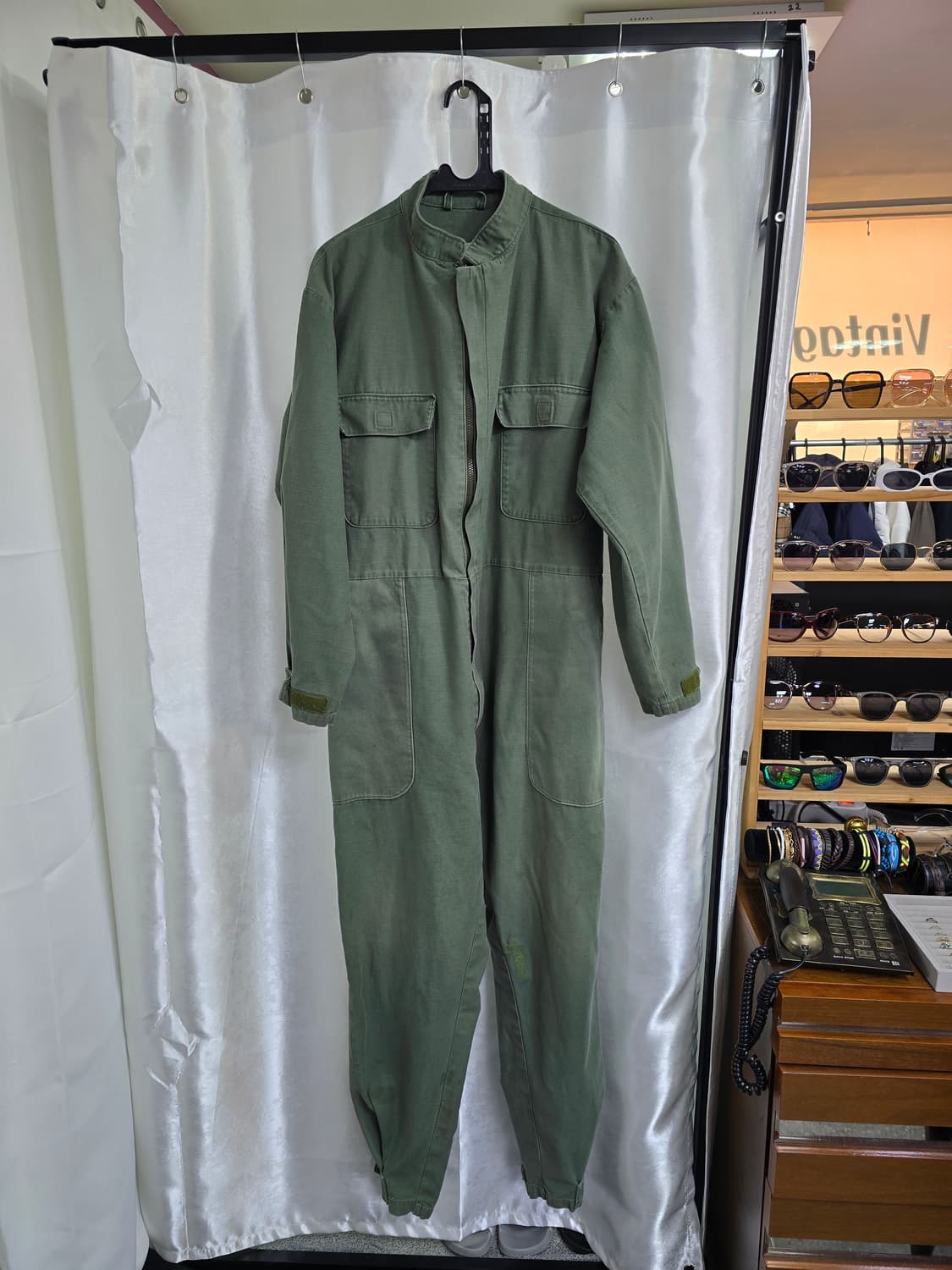 미군 빈티지 카키색 점프수트 (1508) 상품이미지1