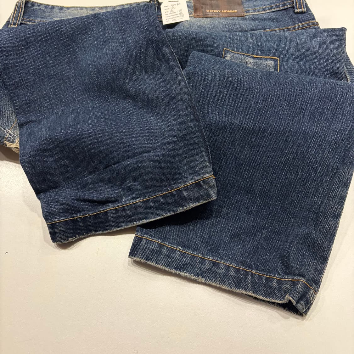 [52] 젠지 옴므 데미지 워싱 청바지 데님 팬츠 B856 상품이미지10