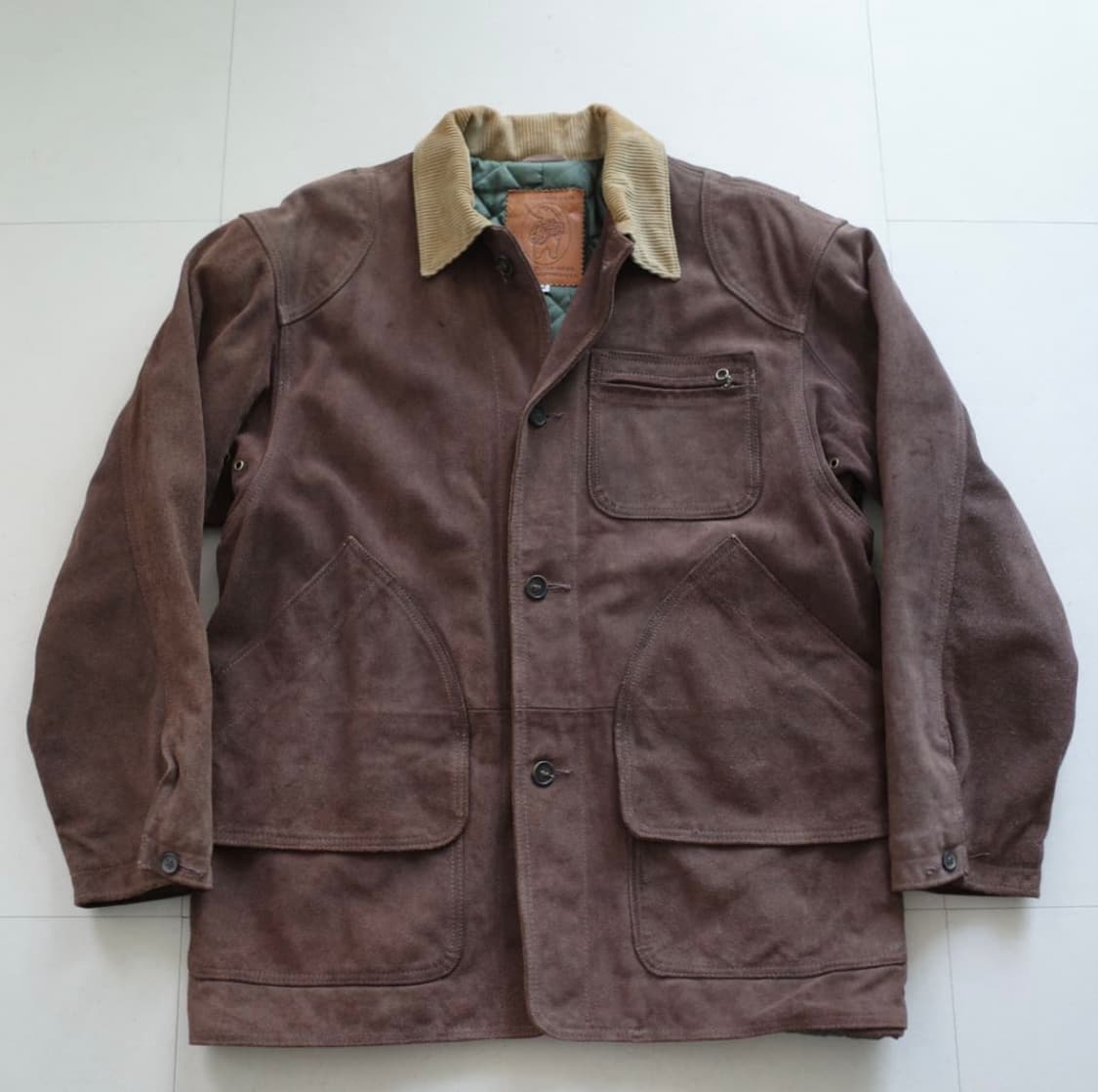 골든베어 소가죽 카우 스웨이드 카코트 L 상품이미지1