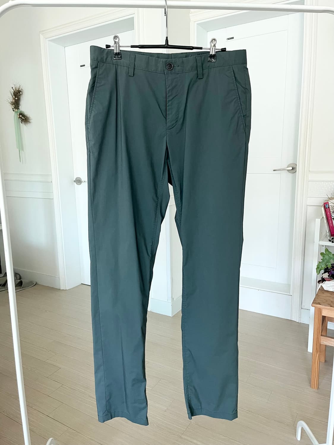 지지오투 코튼 팬츠 카키그레이 상품이미지1