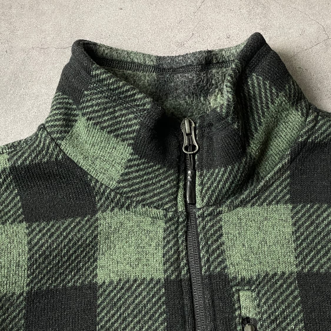 THE NORTH FACE 노스페이스 그린&블랙 체크 후리스 A00510 상품이미지2