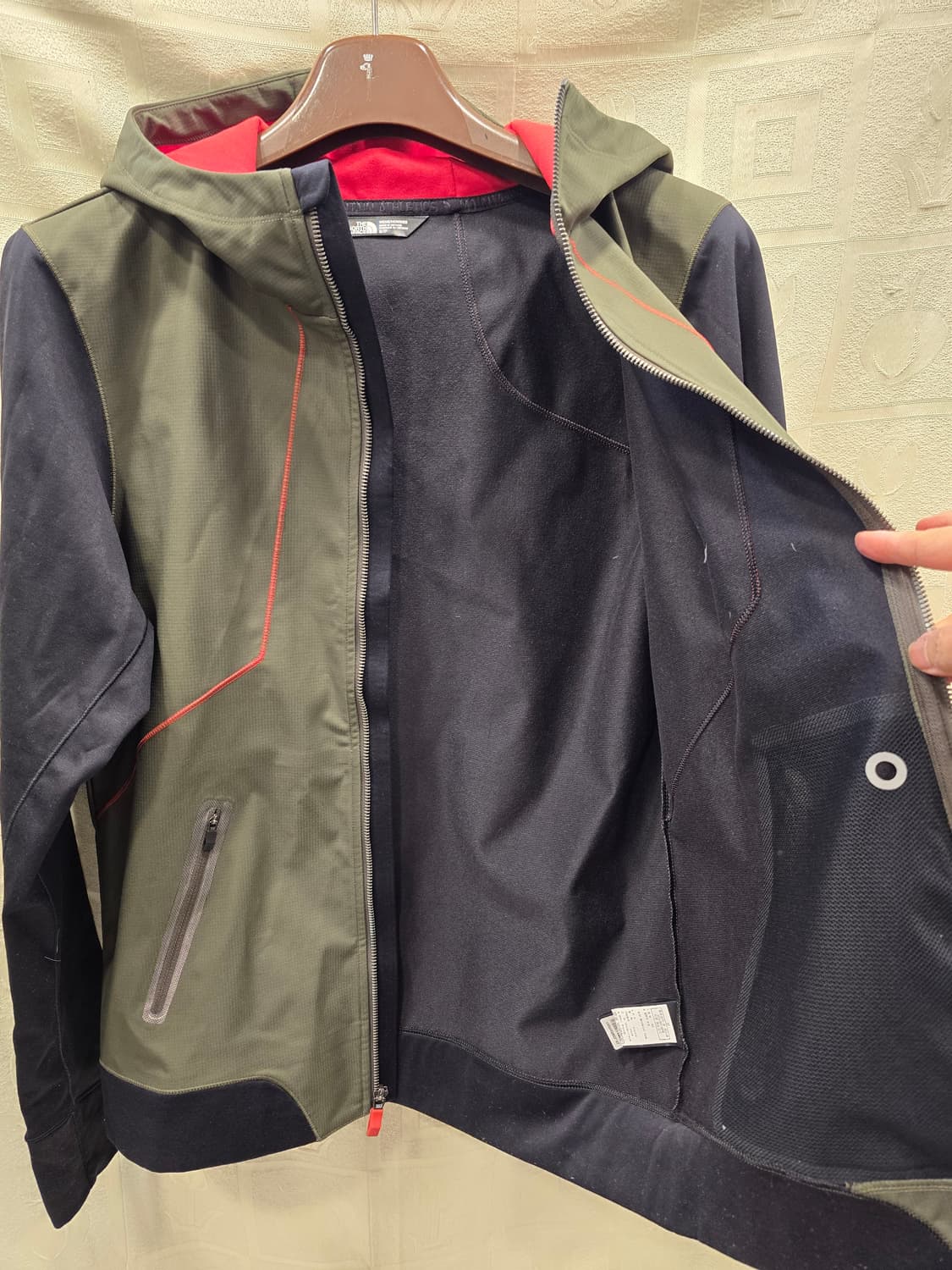 노스페이스 카키 후드집업 자켓 바람막이 S~M 상품이미지7