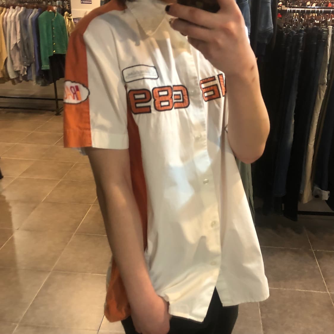 [NO.9] y2k 레이싱 워크셔츠 반팔 상품이미지2