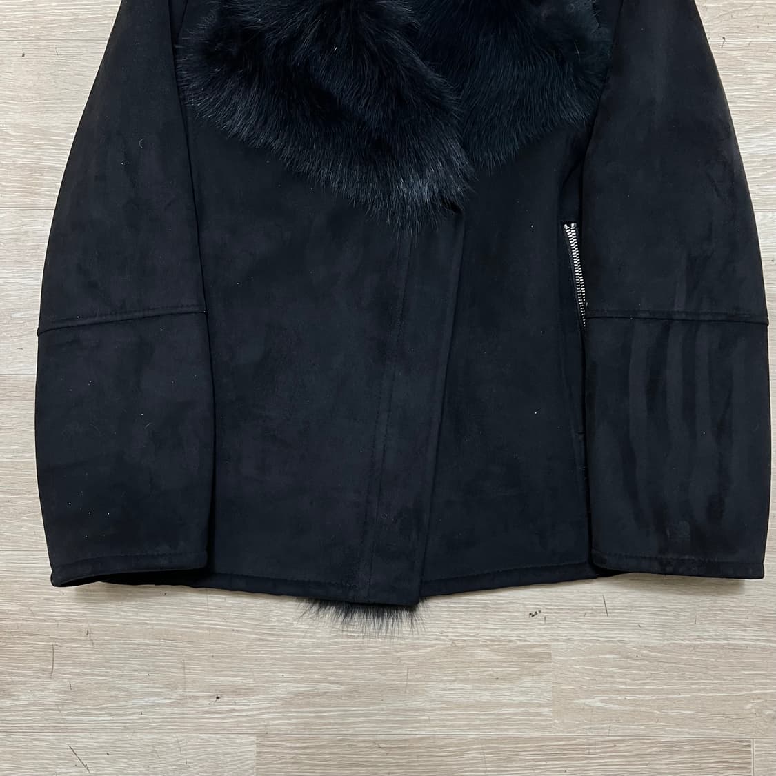 시티지 여성 스웨이드 무스탕 퍼자켓 [블랙] M/95 상품이미지3