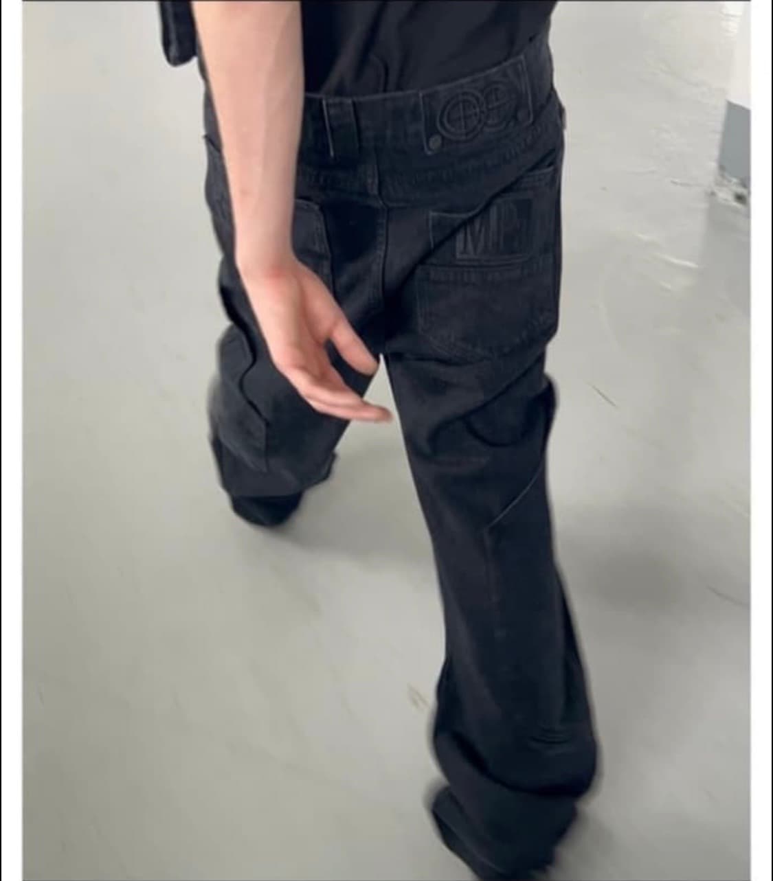 플라스틱 프로덕트 MPa CALF POCKET PANTS (BLACK) 상품이미지1