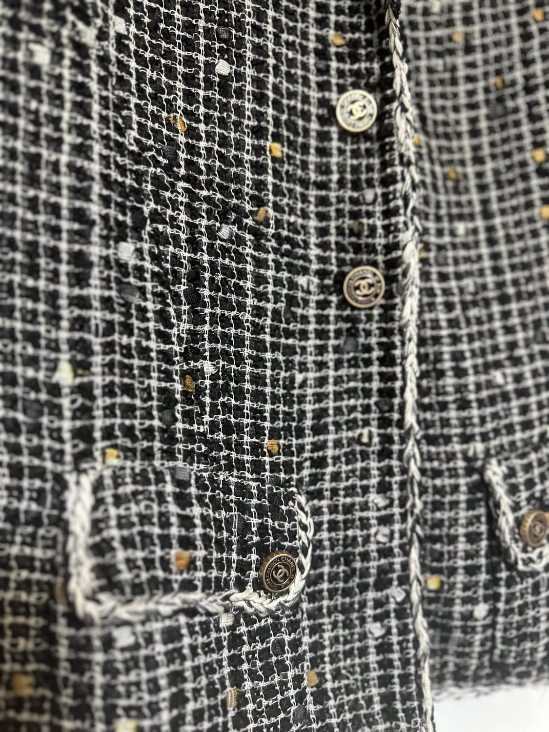 샤넬 트위드 블랙 자켓 정품 상품이미지5