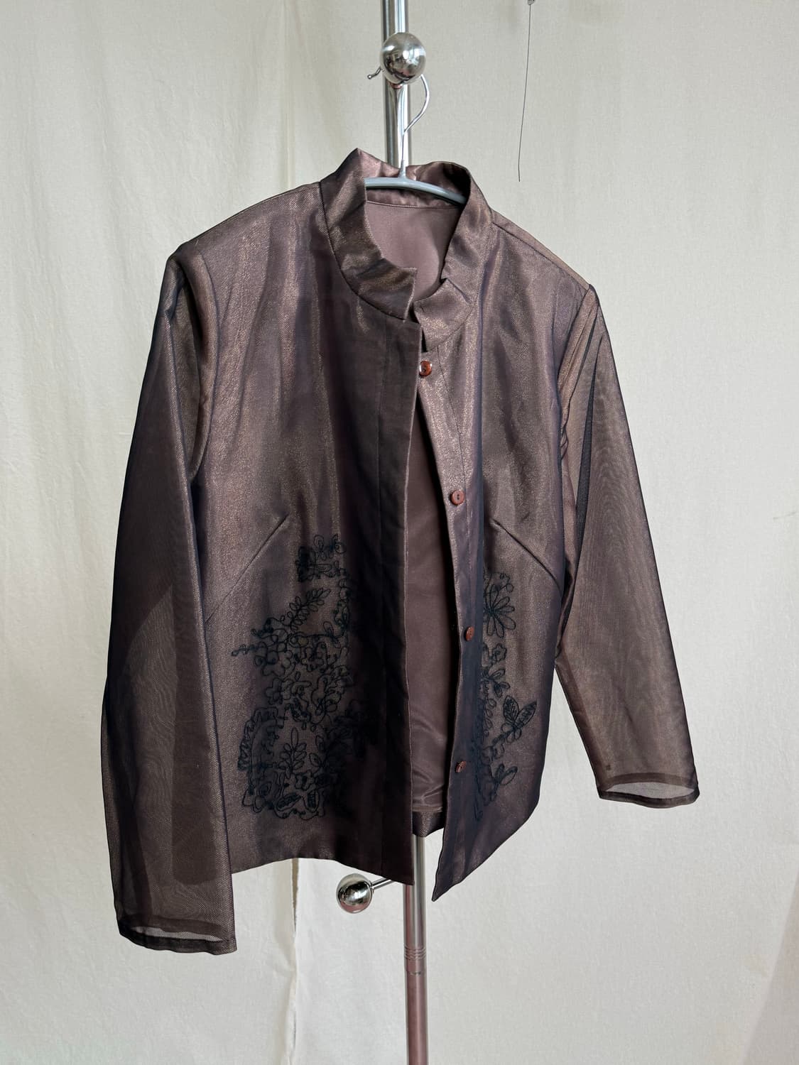 Bon CILIE 오간자 차이나카라 자켓 상품이미지3