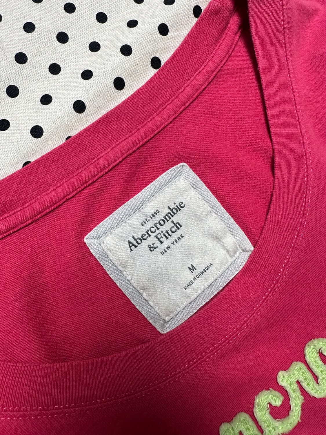 아베크롬비 로고패치 반팔티 y2k 갸루 상품이미지4