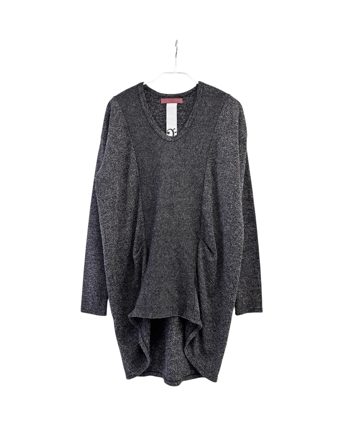 0000 By N 44 Acc 셔링 울 배색 언발 탑 상품이미지1