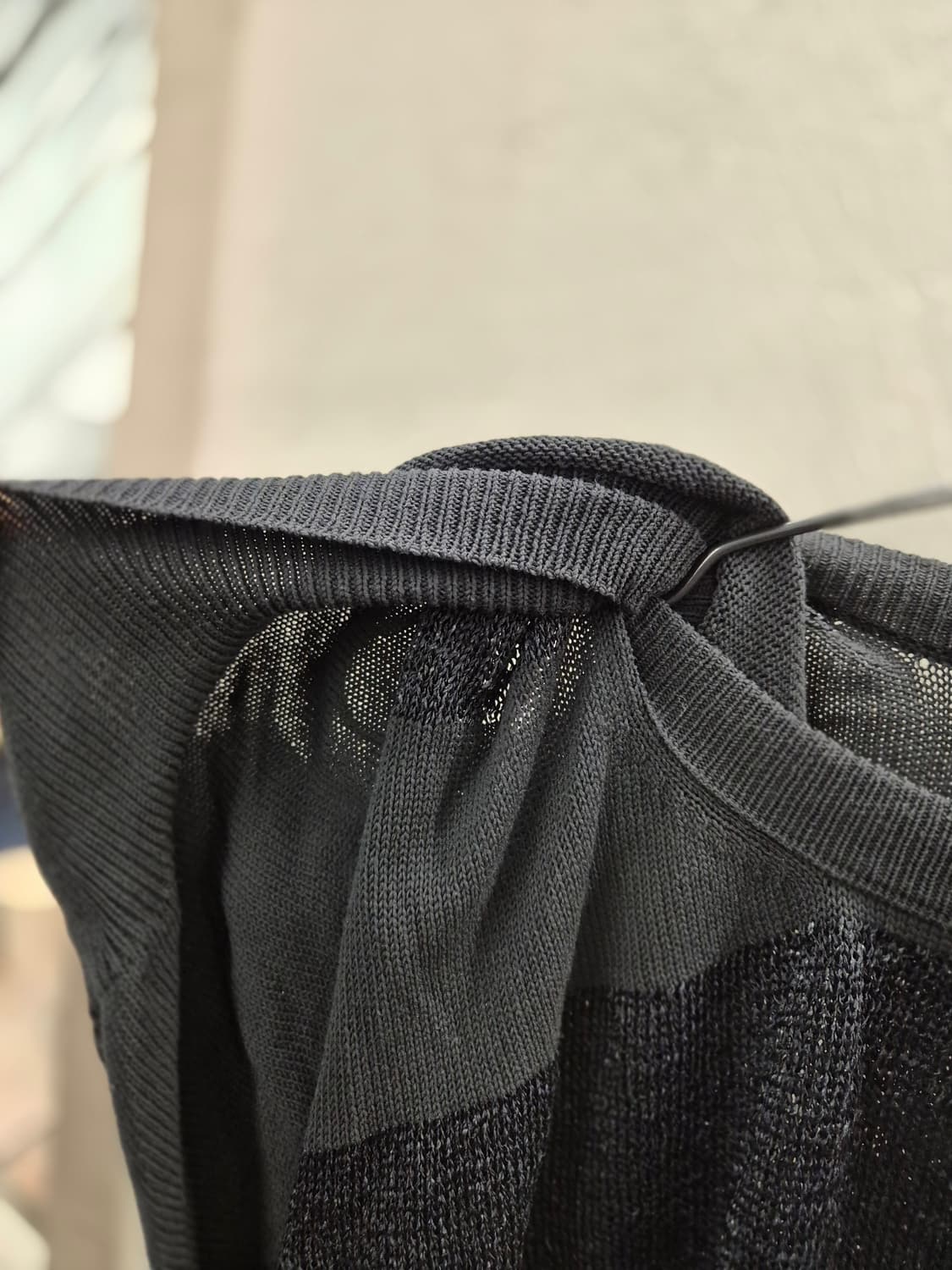 요지 야마모토 블랙 스트라이프 니트 2 상품이미지5