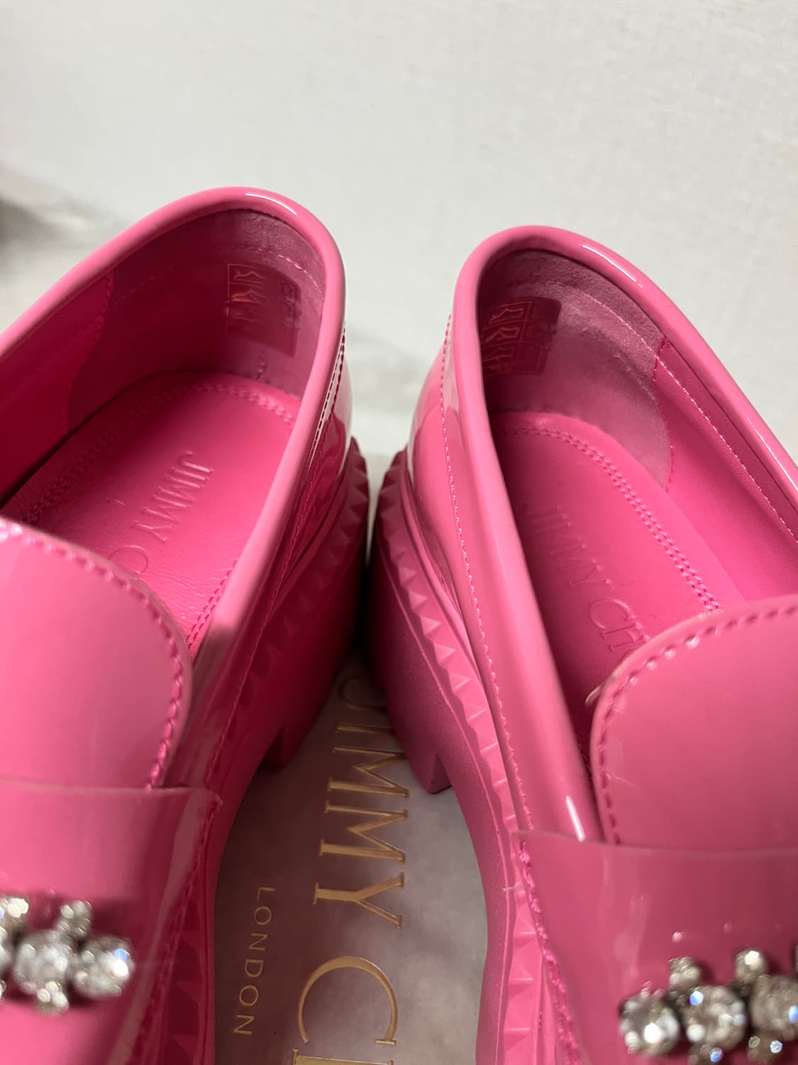 지미추 핑크 큐빅 로퍼 37 상품이미지2