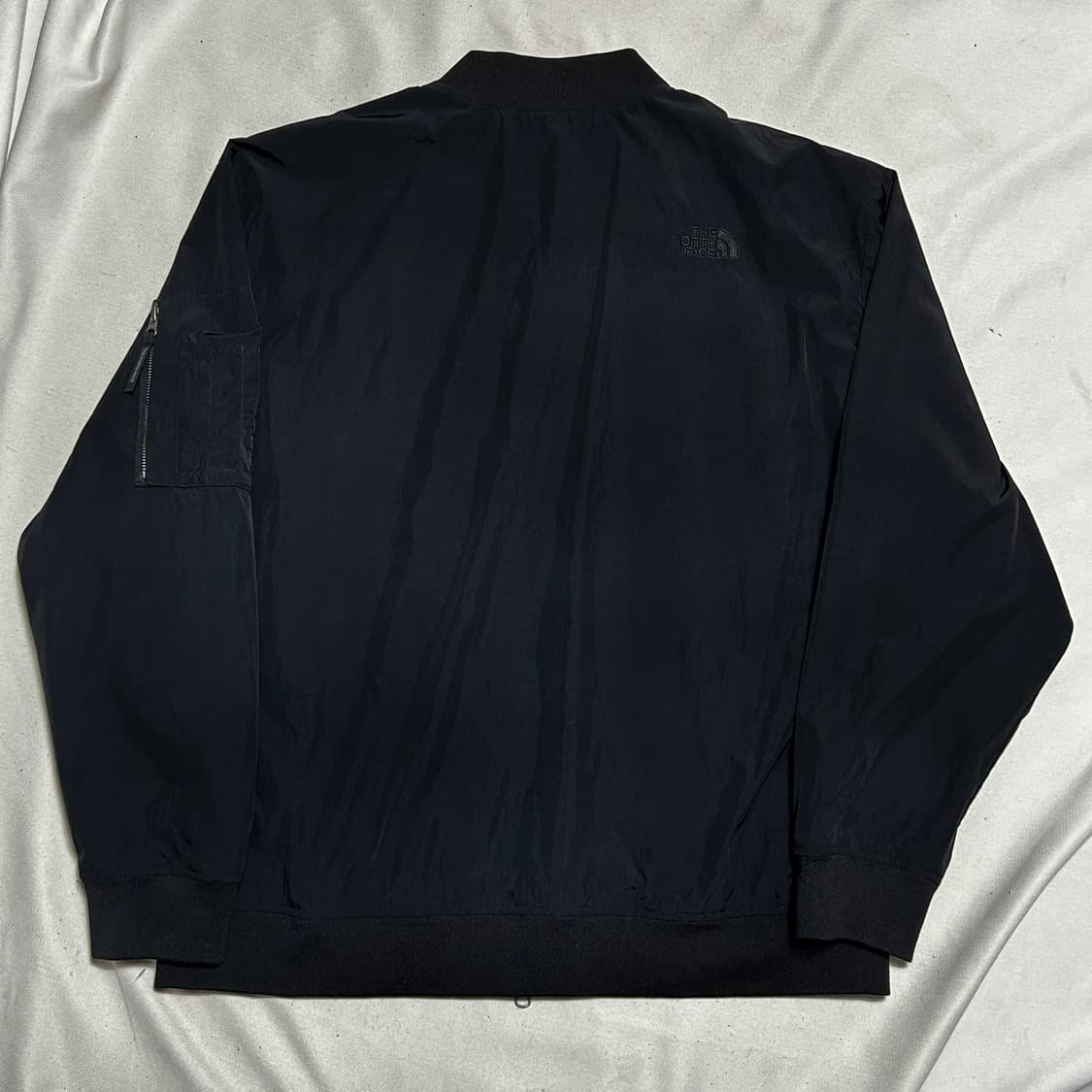 2XL 노스페이스 블랙 나일론 항공 자켓 상품이미지3