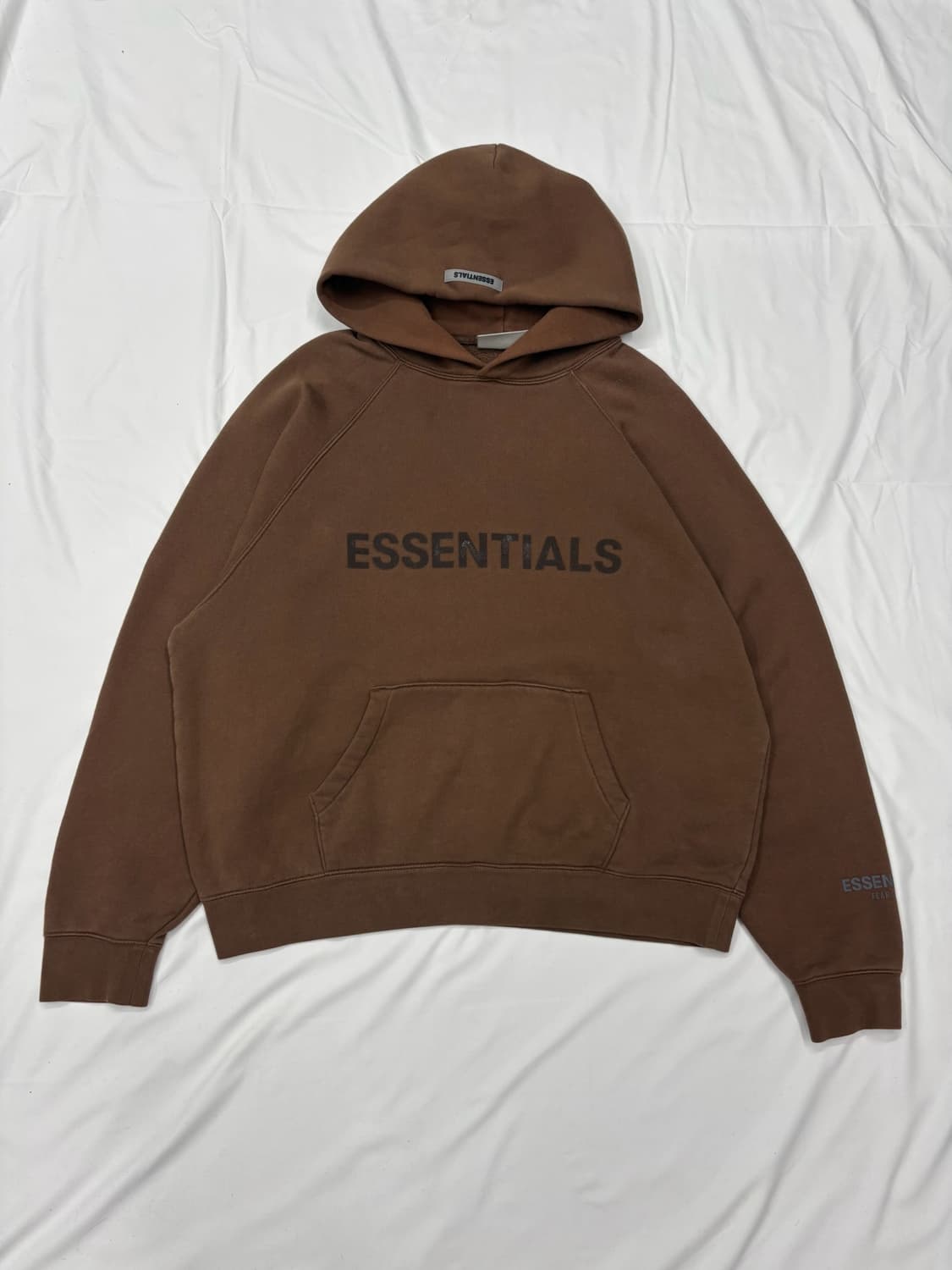 에센셜 피어오브갓 브라운 후드티 Size:M 상품이미지2